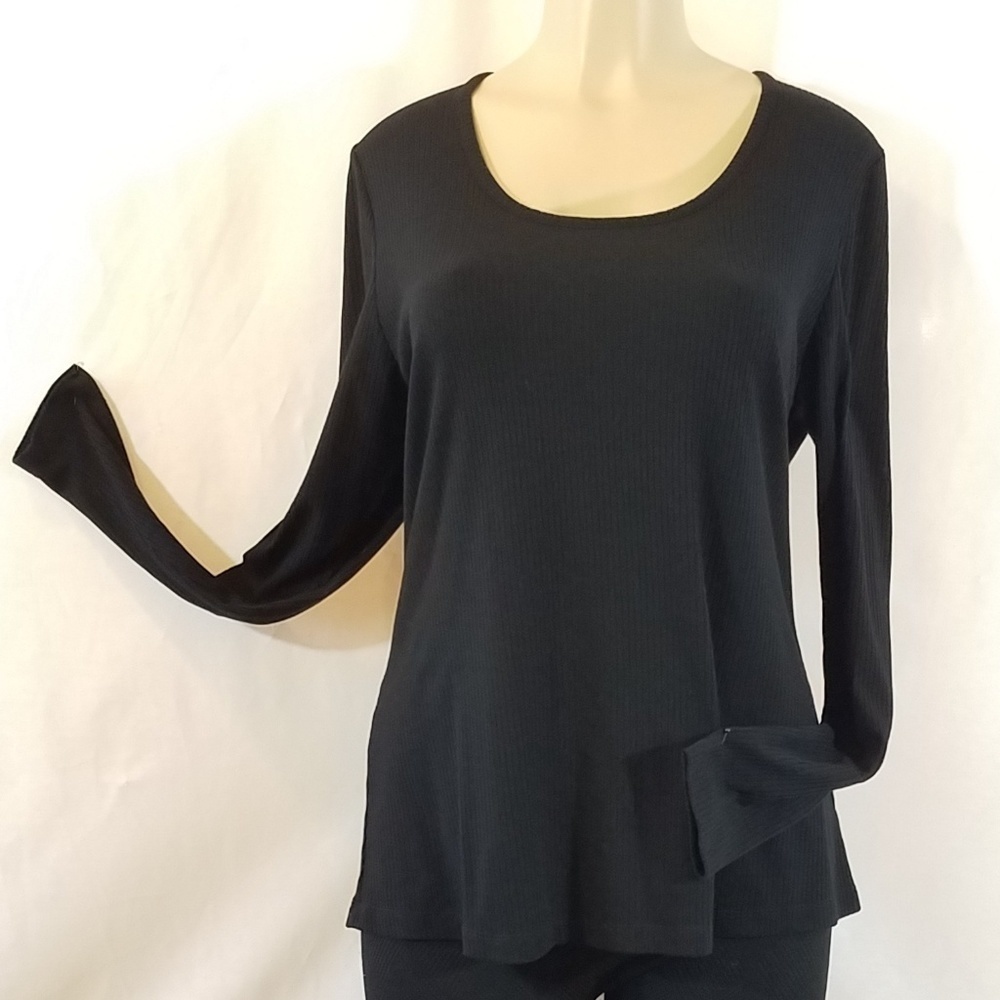 LANE Bryant Ribbed Scoop Neck Knit Top